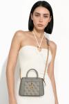 Guess Stephi Gri Mini Logolu Siyah Çanta VLT-489 Gri