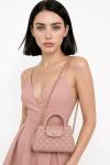 Chanel Small Kelly Pudra Pembe Kapitone Deri Çanta VLT-491 Pembe