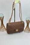 Chanel Pre-Owned Classic Flap Taba Deri Kadın Omuz Çantası VLT-502 Taba