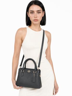 Coach Model Darcie Carryall Siyah Deri El ve Omuz Çantası VLT-507 Siyah