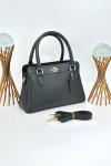 Coach Model Darcie Carryall Siyah Deri El ve Omuz Çantası VLT-507 Siyah