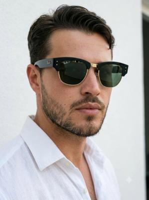  Ray-Ban Mega Clubmaster Yeşil İthal Unisex Gözlük  G4709-CN Yeşil