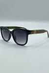 Gucci Web Stripe Round-Frame Siyah Kadın Gözlük G4714-CN