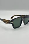 Tom Ford Redford FT1153 Leopar Yeşil Cam Unisex Gözlük G4739-CN