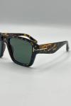 Tom Ford Redford FT1153 Leopar Yeşil Cam Unisex Gözlük G4739-CN