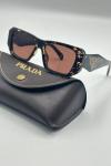 Prada PR 09ZS Unisex Leopar Güneş Gözlüğü G4740-CN