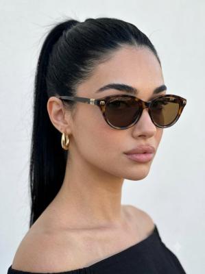 Miu Miu Oval Leopar İthal Kadın Gözlük  G4748-CN Leopar
