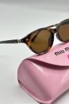 Miu Miu Oval Leopar İthal Kadın Gözlük  G4748-CN Leopar