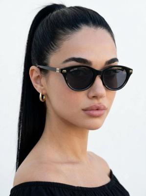 Miu Miu Oval Siyah İthal Kadın Gözlük G4749-CN Siyah