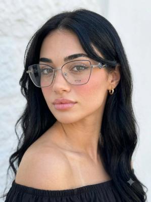 Ena Eyewear Kadın Metal Çerçeveli Mavi Optik Gözlük G4757-CN