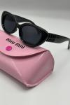 Miu Miu Oval/Panto Siyah İthal Kadın Gözlük G4762-CN