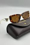 Prada Milano Metal Saplı Leopar Desenli Kadın Gözlük G4766-CN