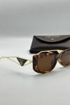 Prada Milano Metal Saplı Leopar Desenli Kadın Gözlük G4766-CN
