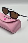 Miu Miu Glimpse MU 01YS Kahverengi Kadın Güneş Gözlüğü G4777-CN Kahverengi