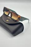 Prada PR 09ZS Unisex Yeşil Güneş Gözlüğü G4779-CN Yeşil