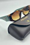 Prada PR 09ZS Unisex Yeşil Güneş Gözlüğü G4779-CN Yeşil