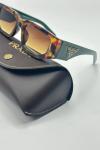 Prada PR 09ZS Unisex Yeşil Güneş Gözlüğü G4779-CN Yeşil