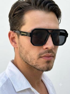 Emporio Armani Siyah Kare Pilot Köprülü Erkek Güneş Gözlüğü G4782-CN Siyah