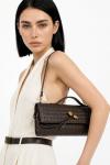 Bottega Veneta Andiamo Acı Kahve İthal Örgü Portföy El Çantası VLT-519 Acı Kahve