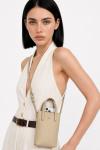 Hermes Crossbody Bag Bordo Telefon çantası VLT-522 Krem