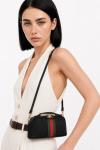 Gucci GG Desenli Siyah Mini Vanity Bag (Ayarlanabilir Uzun Askılı) VLT-523 Siyah