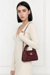 Chanel Small Kelly Bordo Pembe Kapitone Deri Çanta VLT-534 Bordo