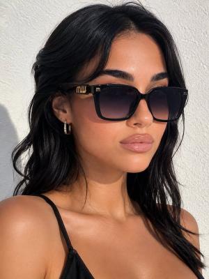 Miu Miu Glimpse Siyah Kemik Kadın Güneş Gözlüğü G4820-DB Siyah