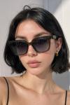 Miu Miu Glimpse Siyah Kemik Kadın Güneş Gözlüğü G4822-DB