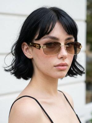 Miu Miu MU Metal Leopar İthal Kadın Güneş Gözlüğü G4831-DB Leopar