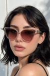 Miu Miu Cat Eye Pembe İthal Kadın Gözlük G4835-DB