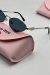 Miu Miu Tasarım Gold Metal Çerçeveli Gümüş Güneş Gözlüğü G4860-DB Siyah