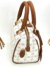 Vakko Monogram Taba Speedy El ve Omuz Çantası VLT-541 Bej