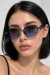 Miu Miu Mavi Logo Oval Metal Kadın Güneş Gözlüğü G4897-DB Mavi