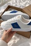 Calvin Klein Beyaz Deri Şeritli Casual Ayakkabı A-007