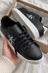 Calvin Klein Jeans Classic Cupsole Siyah Beyaz Logolu Sneaker A-010