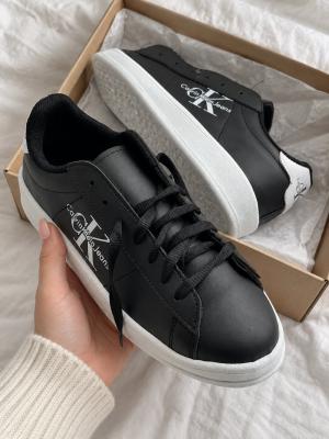 Calvin Klein Jeans Classic Cupsole Siyah Beyaz Logolu Sneaker A-010