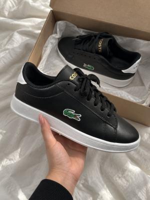 Lacoste Logolu Siyah Beyaz Taban Günlük Sneaker A-025