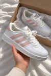 Adidas Grand Court Platform Sneakers White/Pink A-032 Pembe