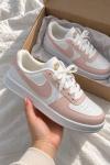 Nike Court Vision Low White/Pink Sneakers A-036 Pembe