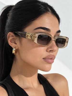 Chanel Model Şeffaf Bal Rengi Kemik Güneş Gözlüğü G4909-CN Bal