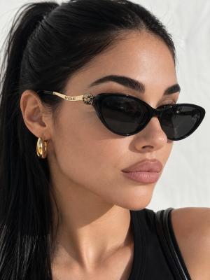 Bvlgari Serpenti Forever 01A Siyah Cat Eye Kadın Güneş Gözlüğü G4914-CN Siyah