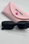 Miu Miu MU B04S Mat Güneş Gözlüğü G4916-CN Siyah