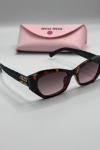 Miu Miu MU 09WS Kahverengi Tortoise Kadın Güneş Gözlüğü G4919-CN Leopar