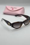 Miu Miu Glimpse MU 11WS Kahverengi Kadın Güneş Gözlüğü G4922-CN Kahverengi