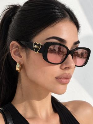 Miu Miu Heart Coeur Kelebek Kadın Güneş Gözlüğü G4923-CN Pembe