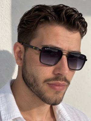 Ray-Ban RB3676M Ferrari Siyah/Füme Degrade Güneş Gözlüğü G4730-CN