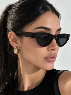 Gucci Miami Koleksiyonu Cat-Eye Güneş Gözlüğü G4936-CN Kahverengi