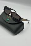 Gucci Monogram Desenli Kahverengi Kadın Gözlüğü G4943-CN Kahverengi