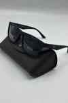 Prada Mat 22025 Polarize Siyah Erkek Güneş Gözlüğü G4949-CN Siyah