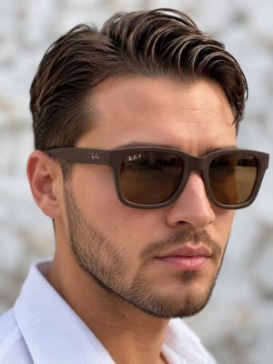 Ray-Ban Polarize Kahverengi Erkek Güneş Gözlüğü G4952-CN